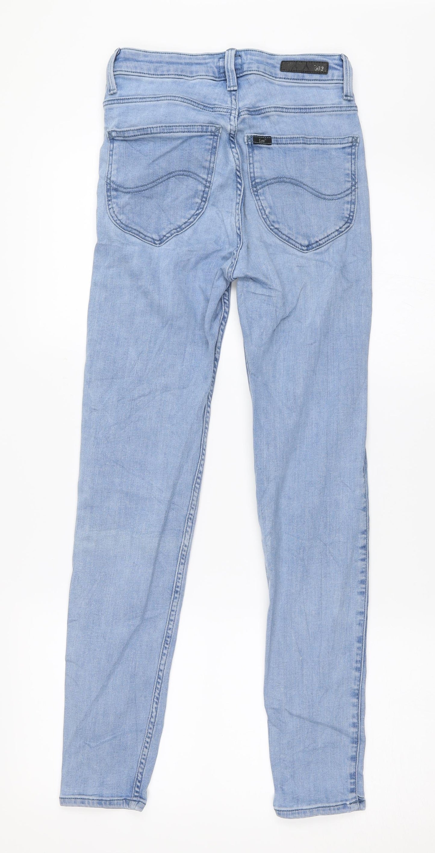Lee Womens Blue  Denim Skinny Jeans Size 26 in L31 in