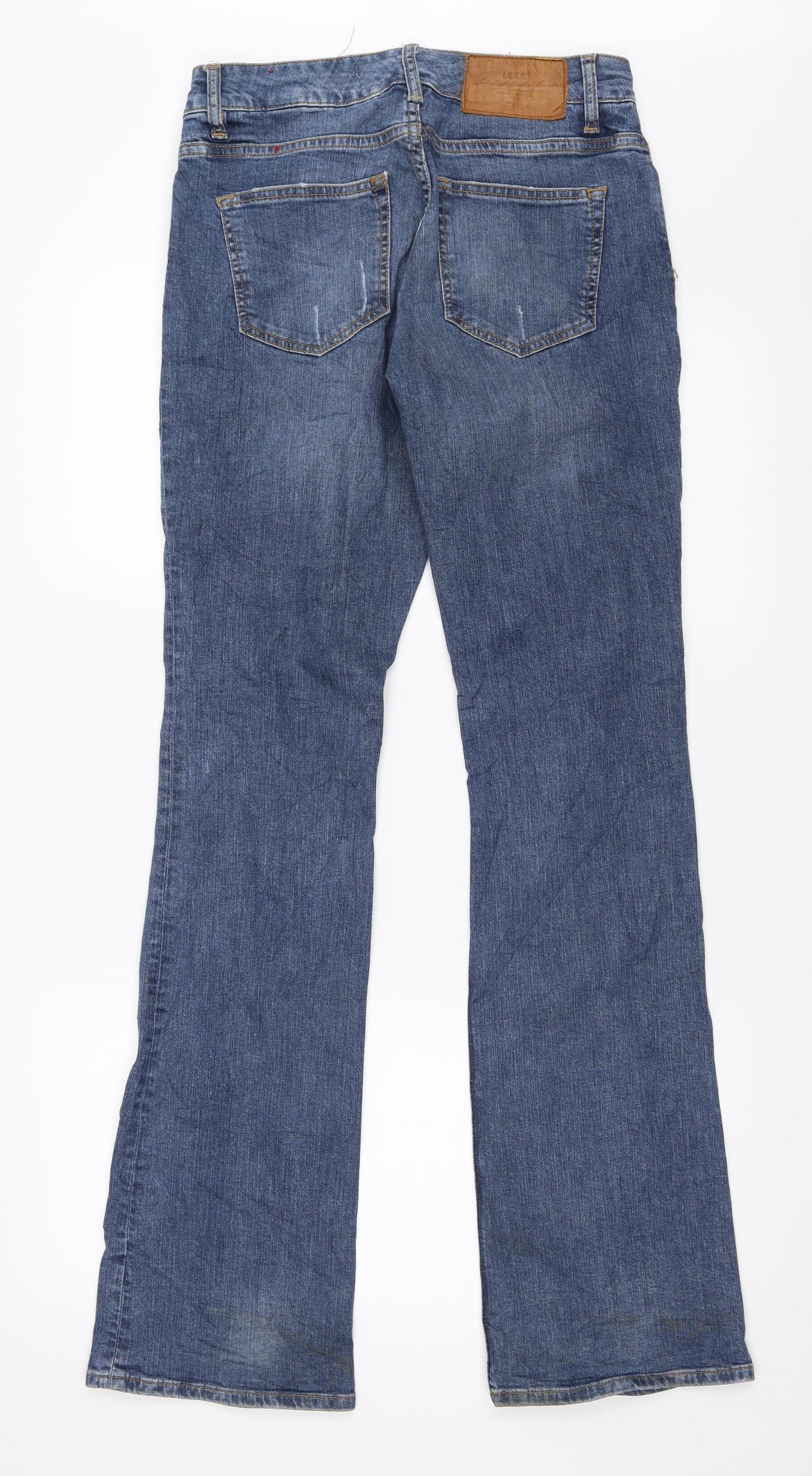 H&M Womens Blue  Denim Bootcut Jeans Size 27 L33 in