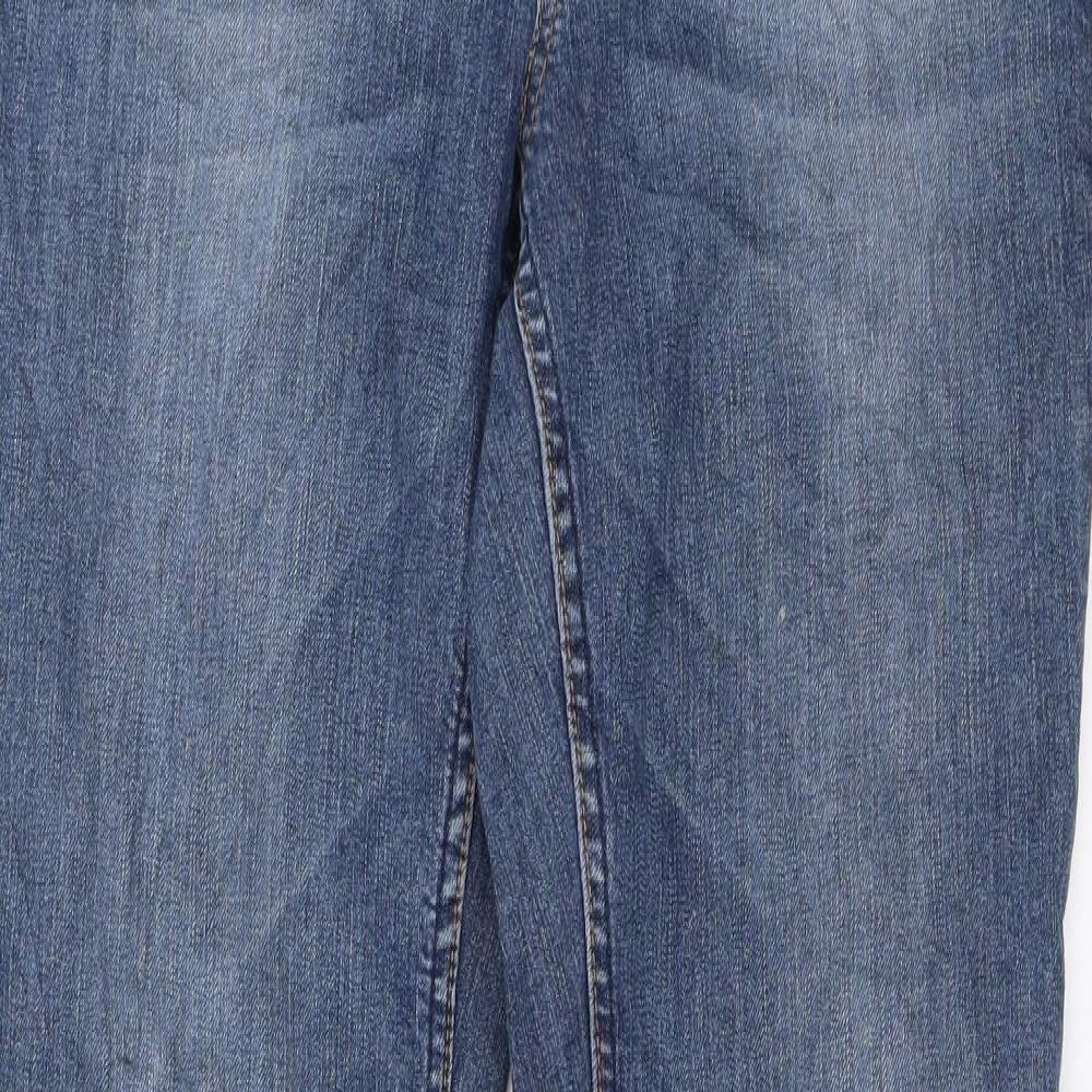 H&M Womens Blue  Denim Bootcut Jeans Size 27 L33 in