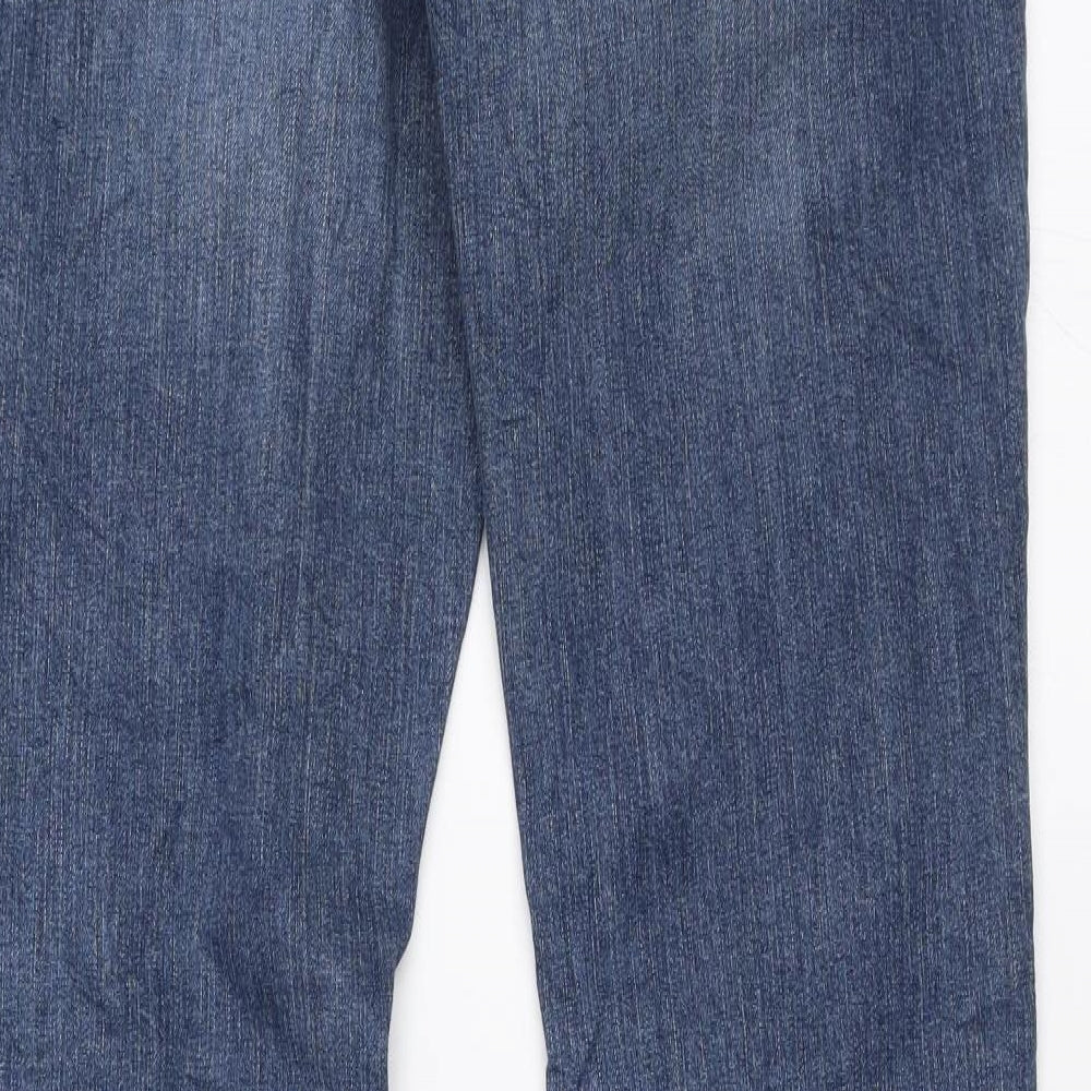 H&M Womens Blue  Denim Bootcut Jeans Size 27 L33 in