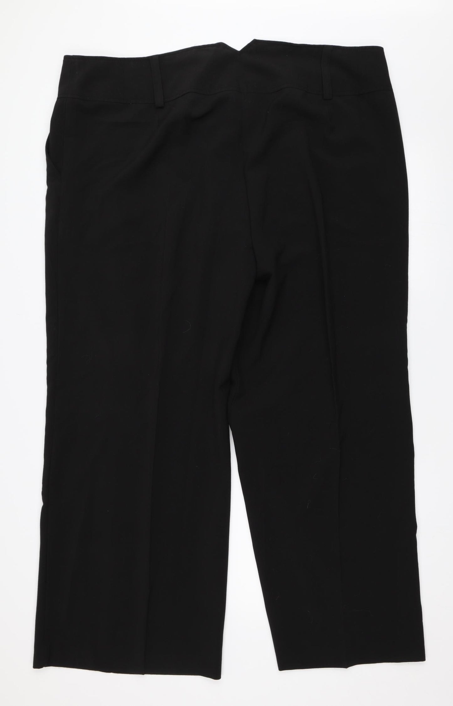 Preworn Womens Black   Trousers  Size 22 L30 in