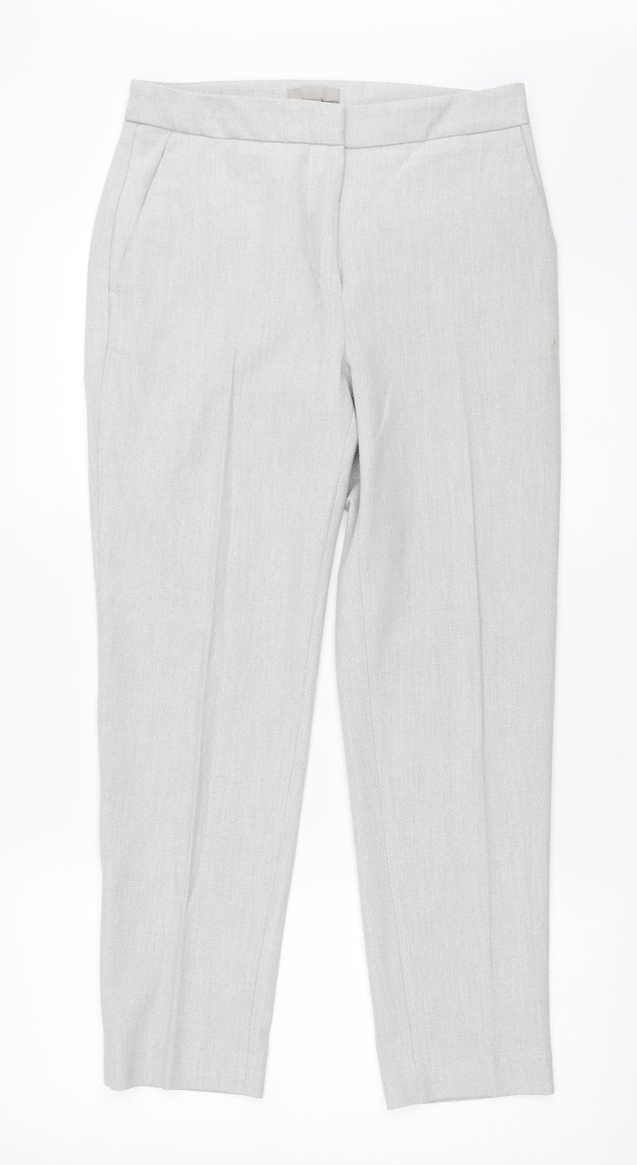 H&M Womens Grey Trousers Size 36 L26.5 in