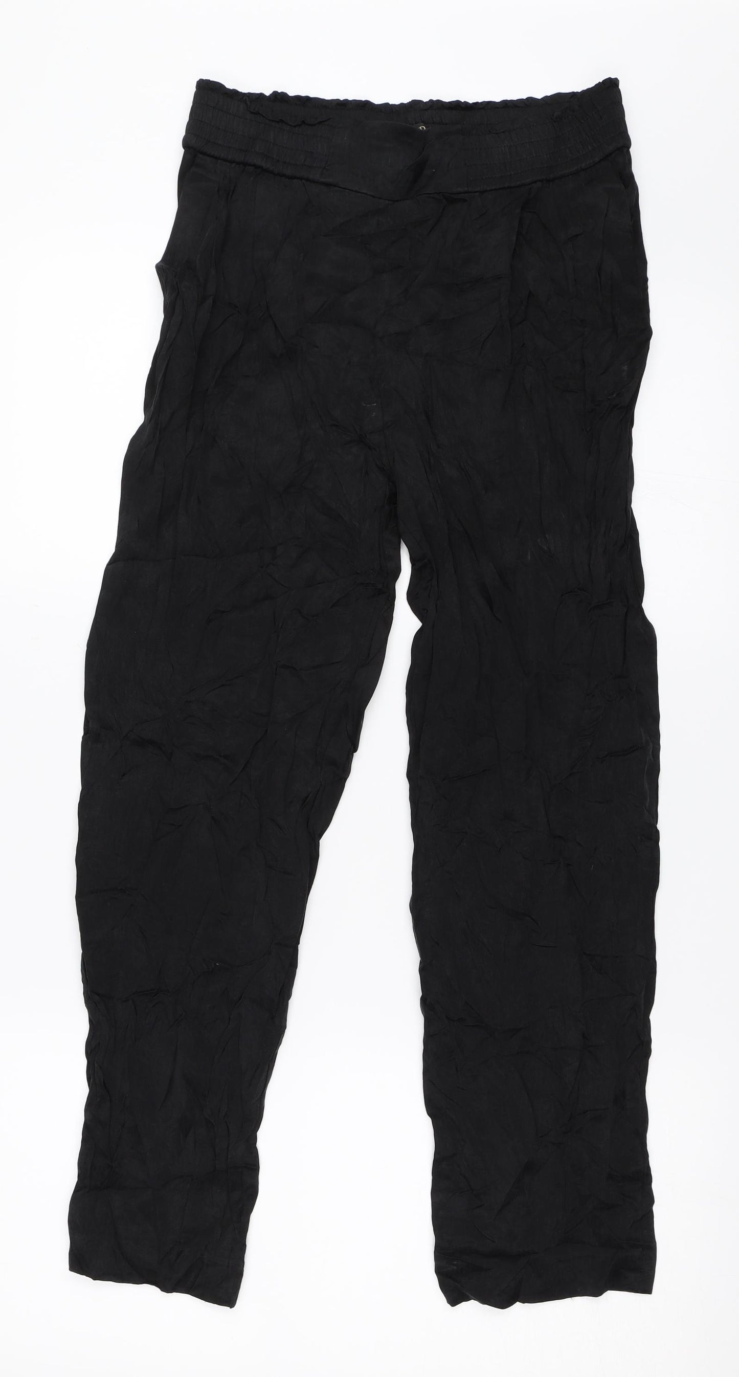 Massimo Dutti Womens Black   Trousers  Size 36 L26 in