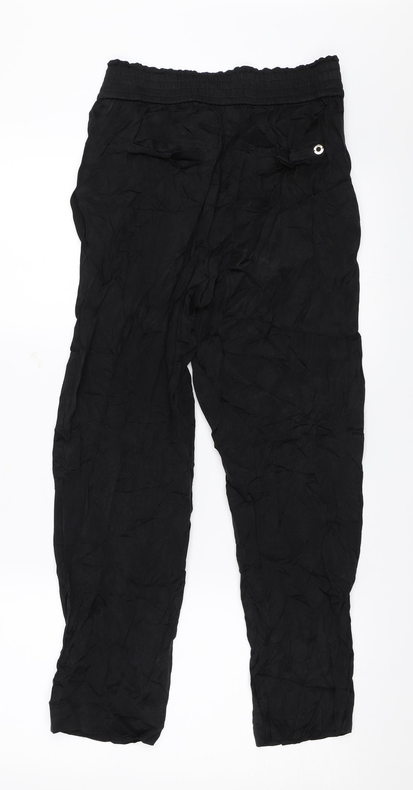 Massimo Dutti Womens Black   Trousers  Size 36 L26 in