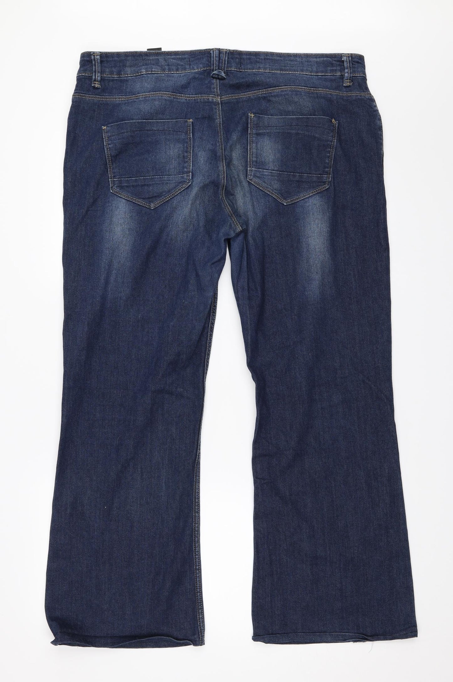 NEXT Womens Blue  Denim Bootcut Jeans Size 18 L28.5 in