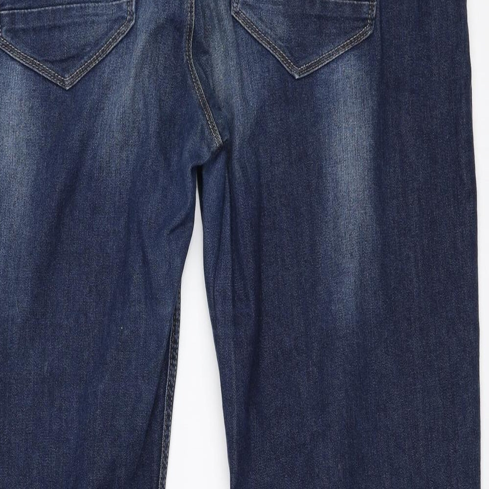 NEXT Womens Blue  Denim Bootcut Jeans Size 18 L28.5 in