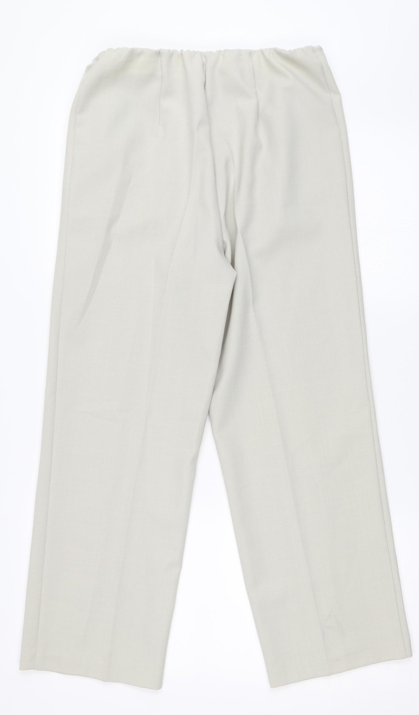 Constance Wood Womens Beige   Trousers  Size 10 L26 in