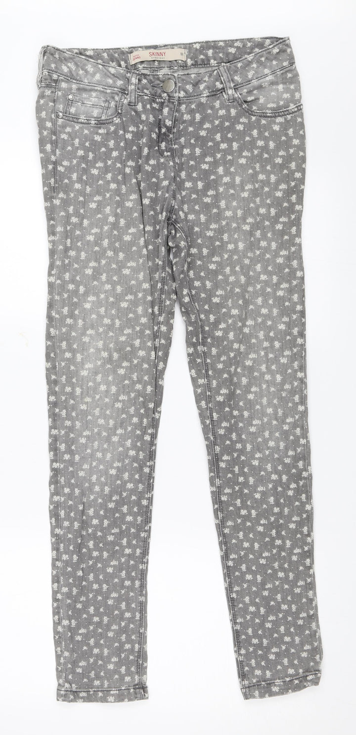 NEXT Womens Grey   Skinny Jeans Size 8 L29 in
