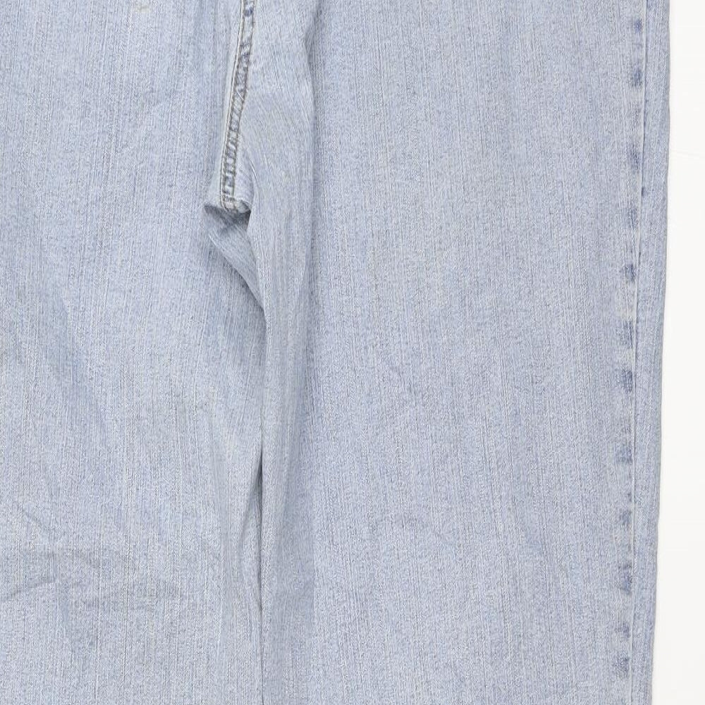 MAC Womens Blue  Denim Straight Jeans Size 32 in L31 in