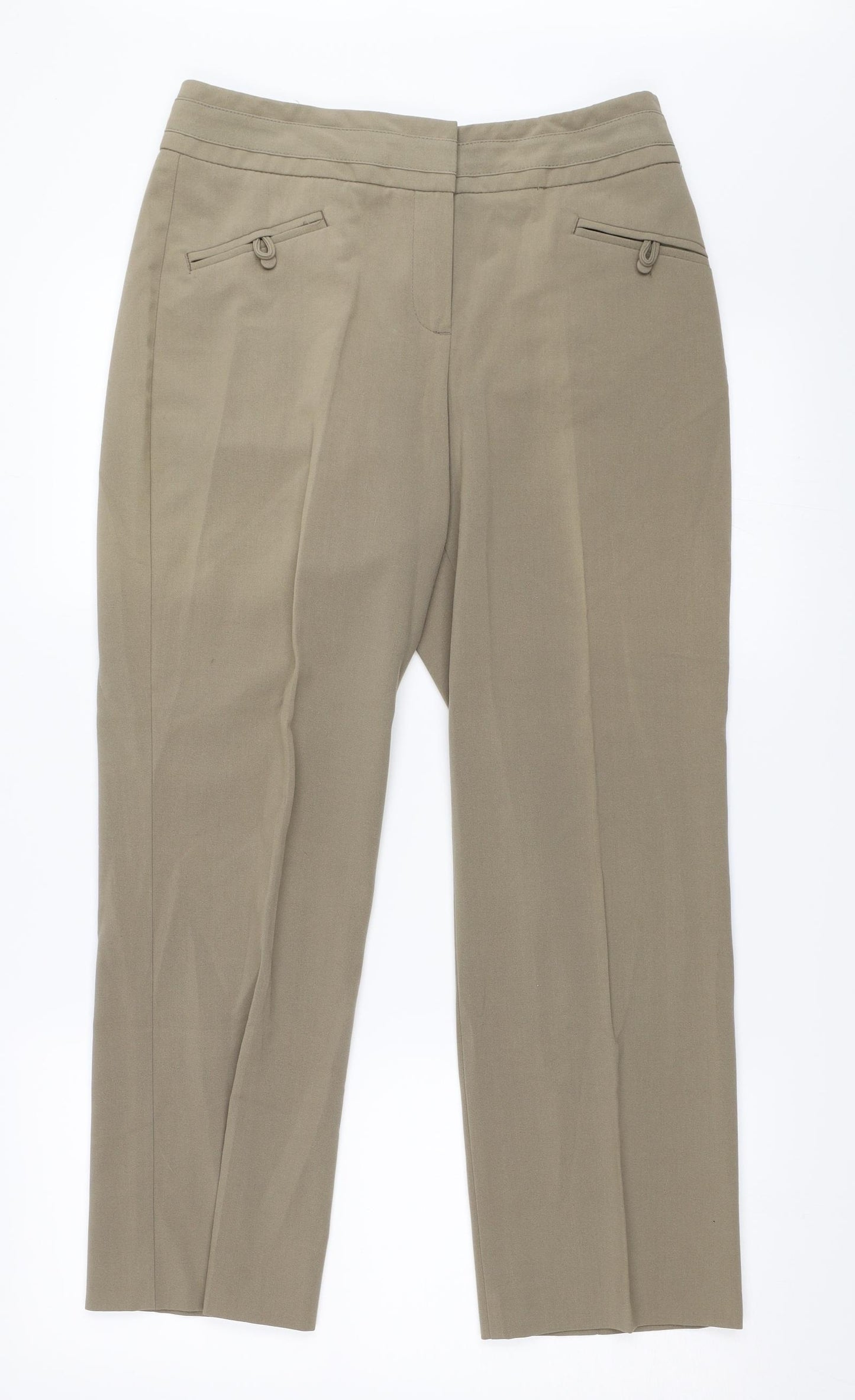 Marks and Spencer Womens Beige   Trousers  Size 10 L27 in