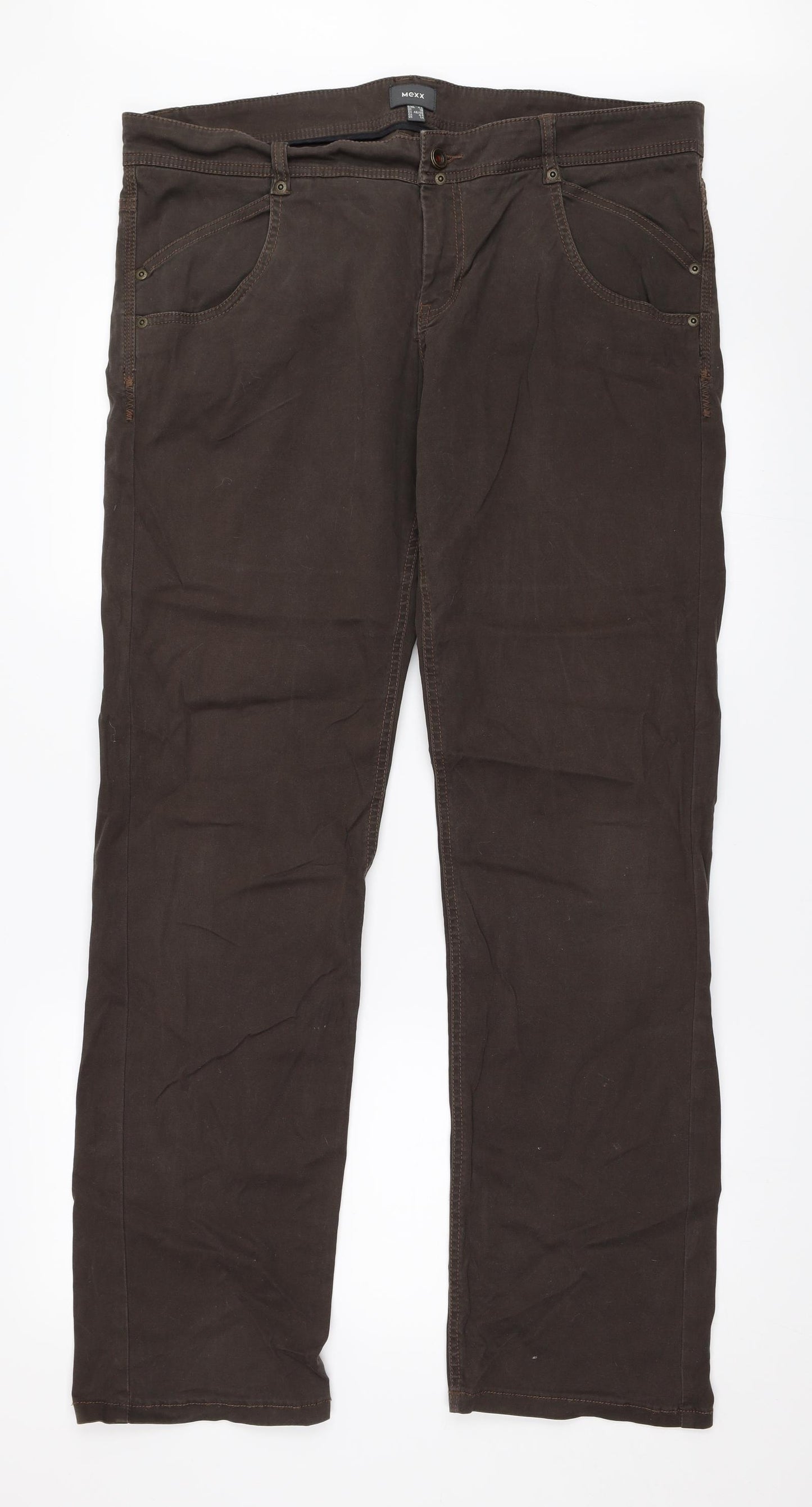 Mexx Womens Brown   Straight Jeans Size 18 L33.5 in