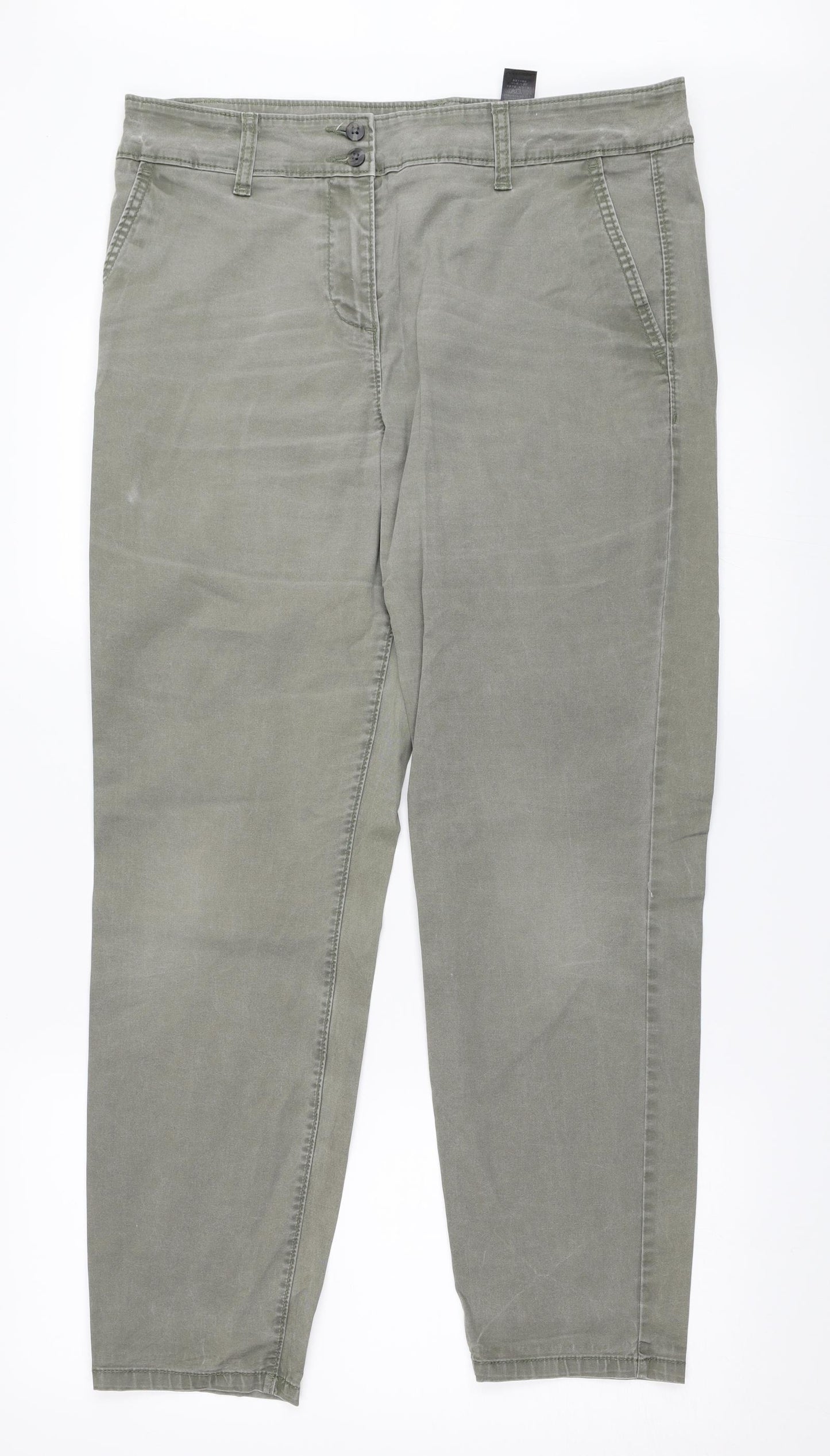 NEXT Womens Green   Straight Jeans Size 12 L28 in