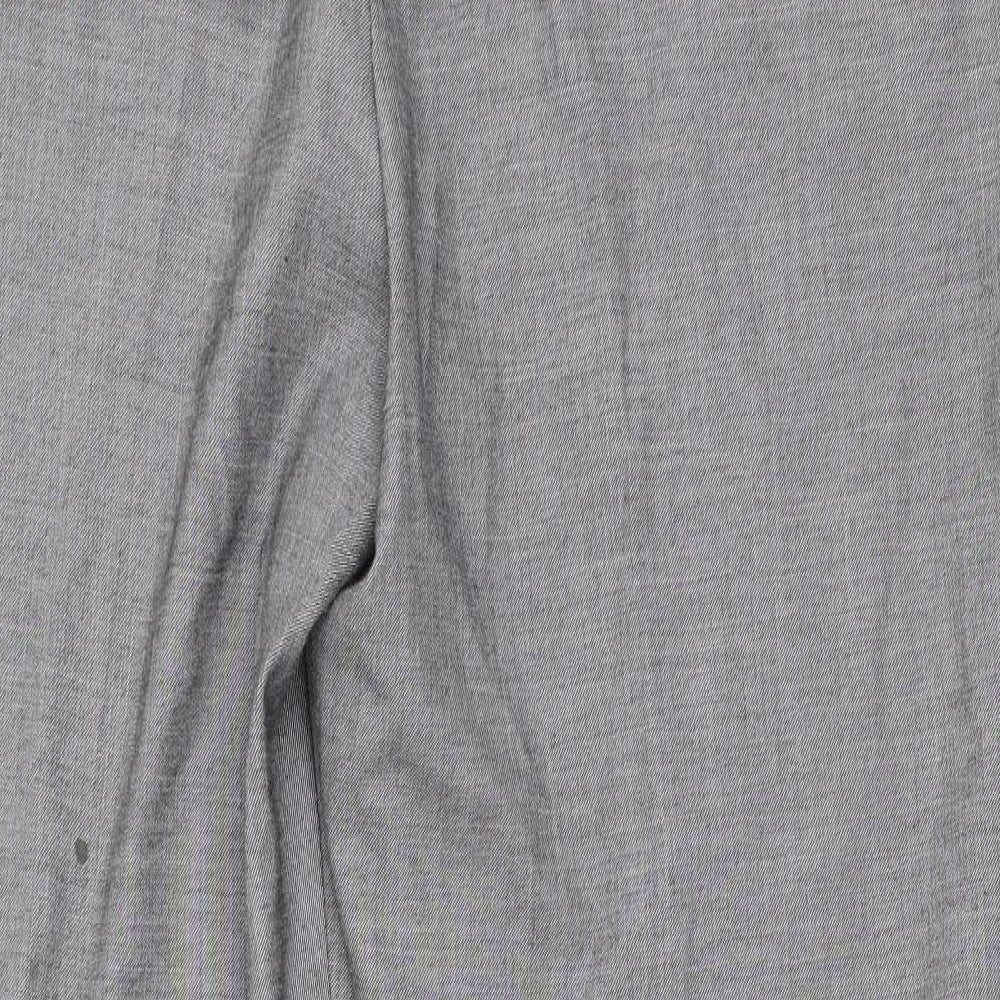 Papaya Womens Grey   Trousers  Size 12 L27 in