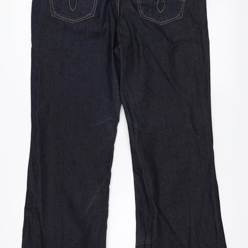 YesYes Womens Blue  Denim Bootcut Jeans Size 16 L31.5 in