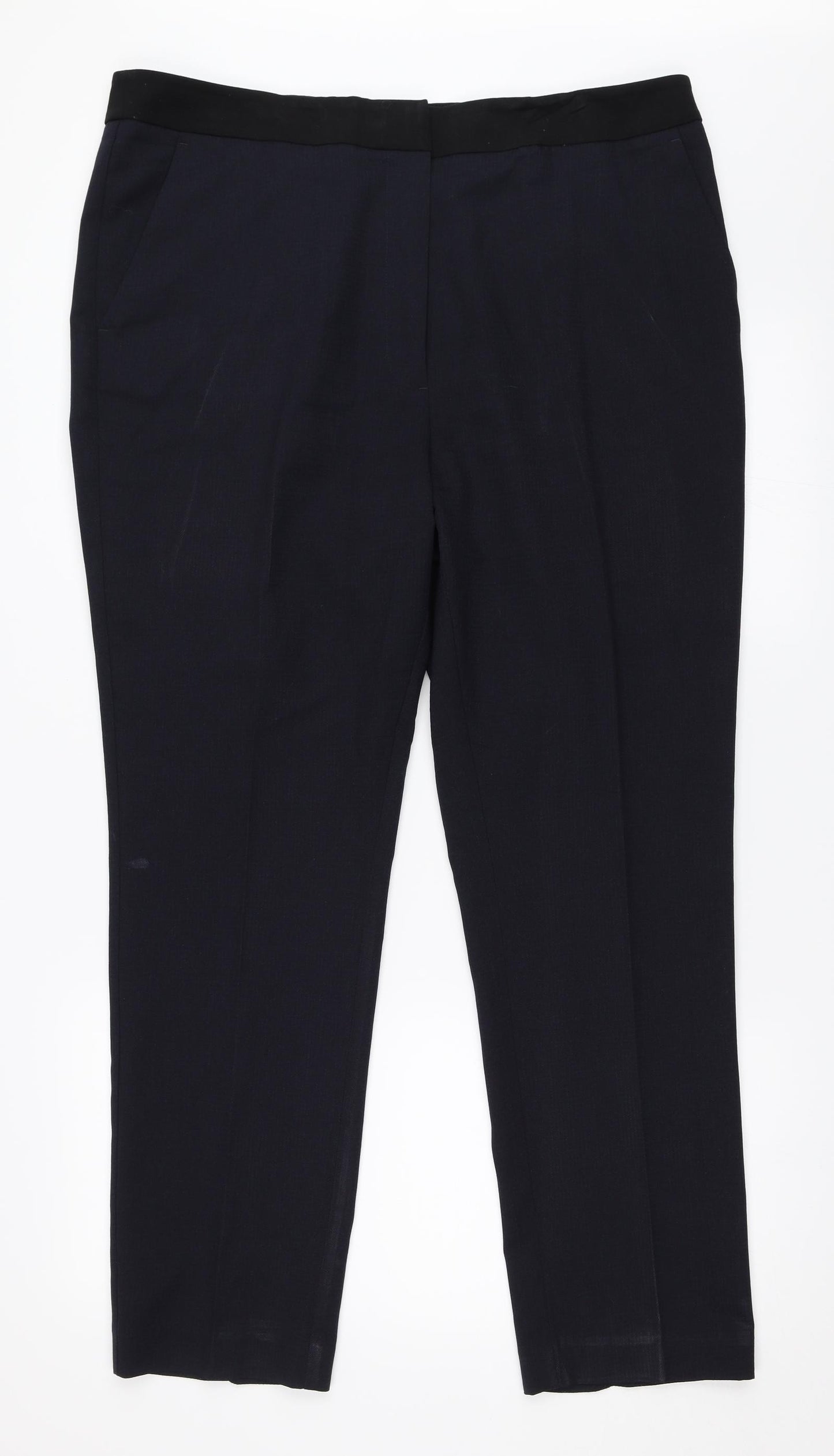 Papaya Womens Blue   Trousers  Size 16 L29 in