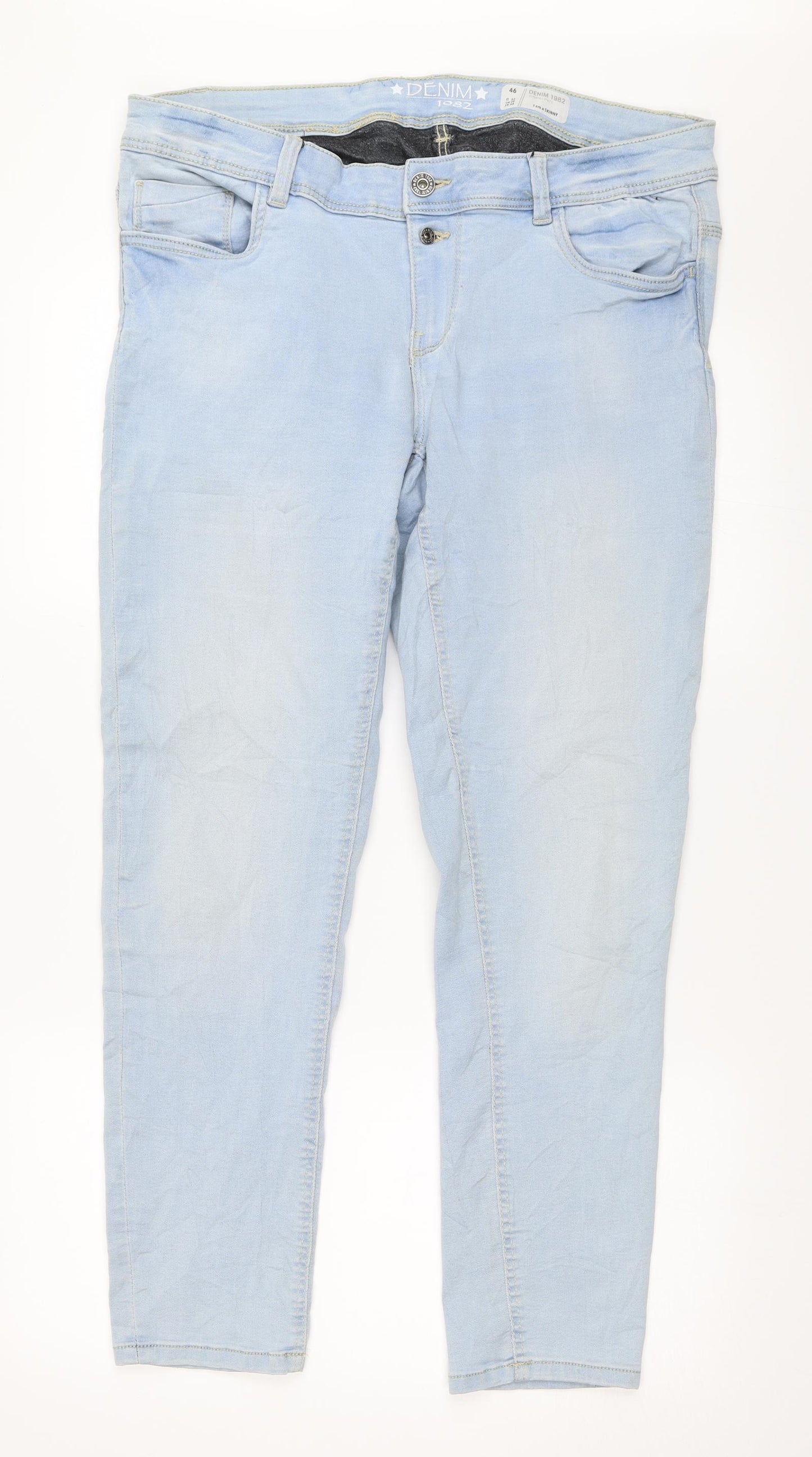 Denim 1982 Womens Blue  Denim Skinny Jeans Size 46 L29 in