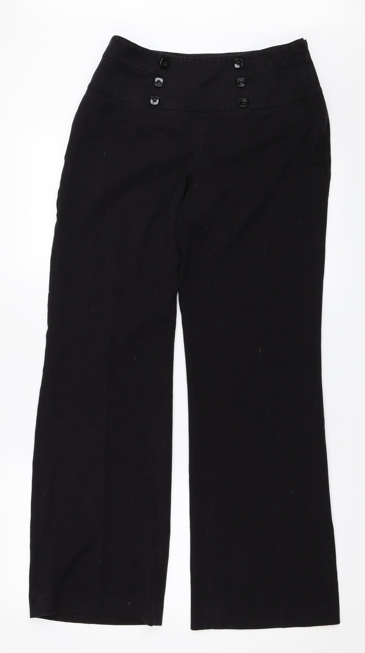 Autonomy Womens Black Trousers Size 10 L30 in
