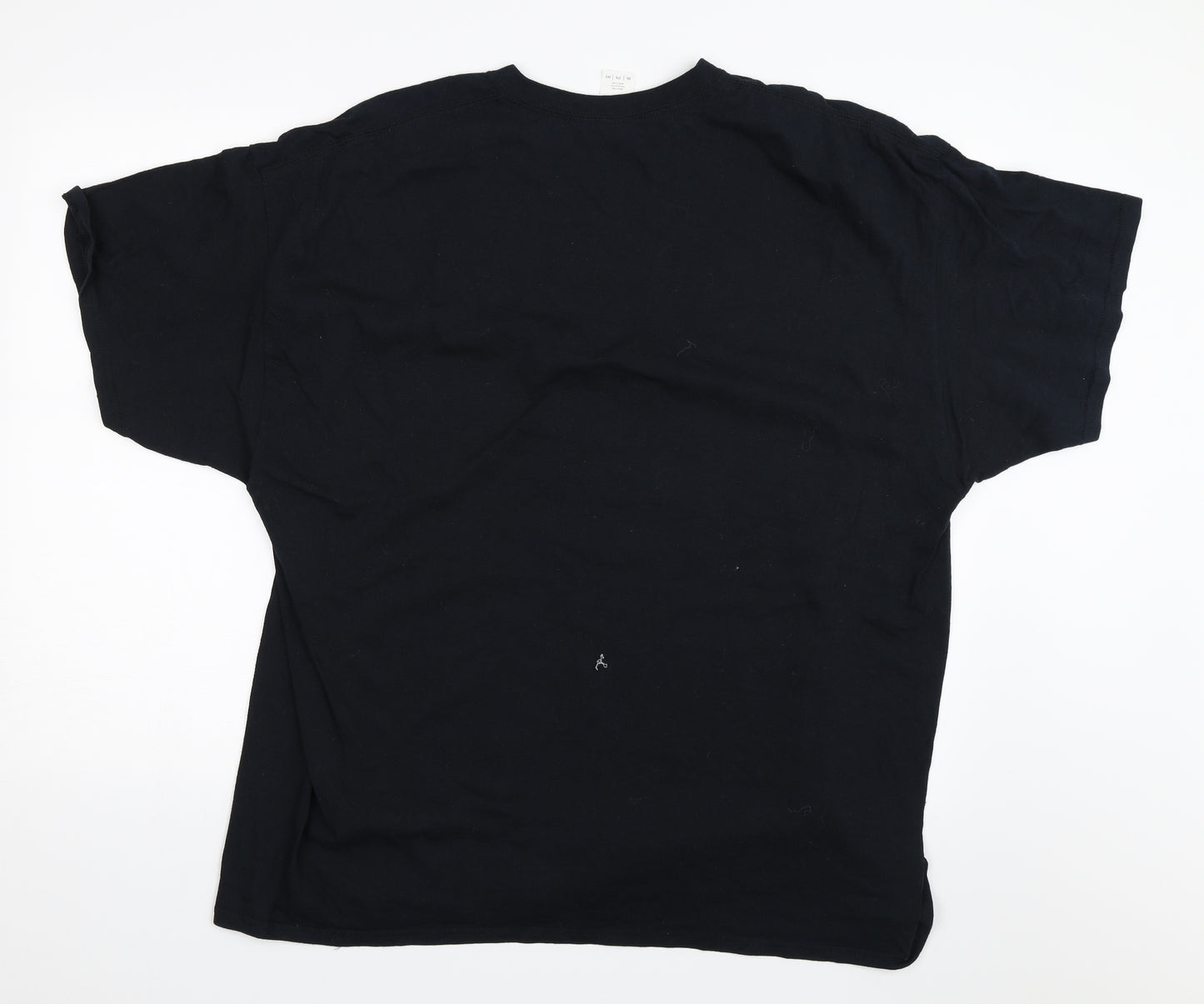 Gildan Mens Black    T-Shirt Size 2XL