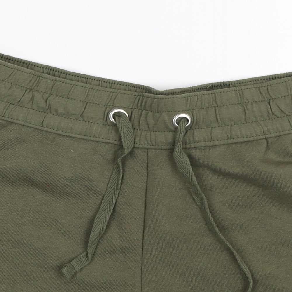 H&M Womens Green   Hot Pants Shorts Size XS