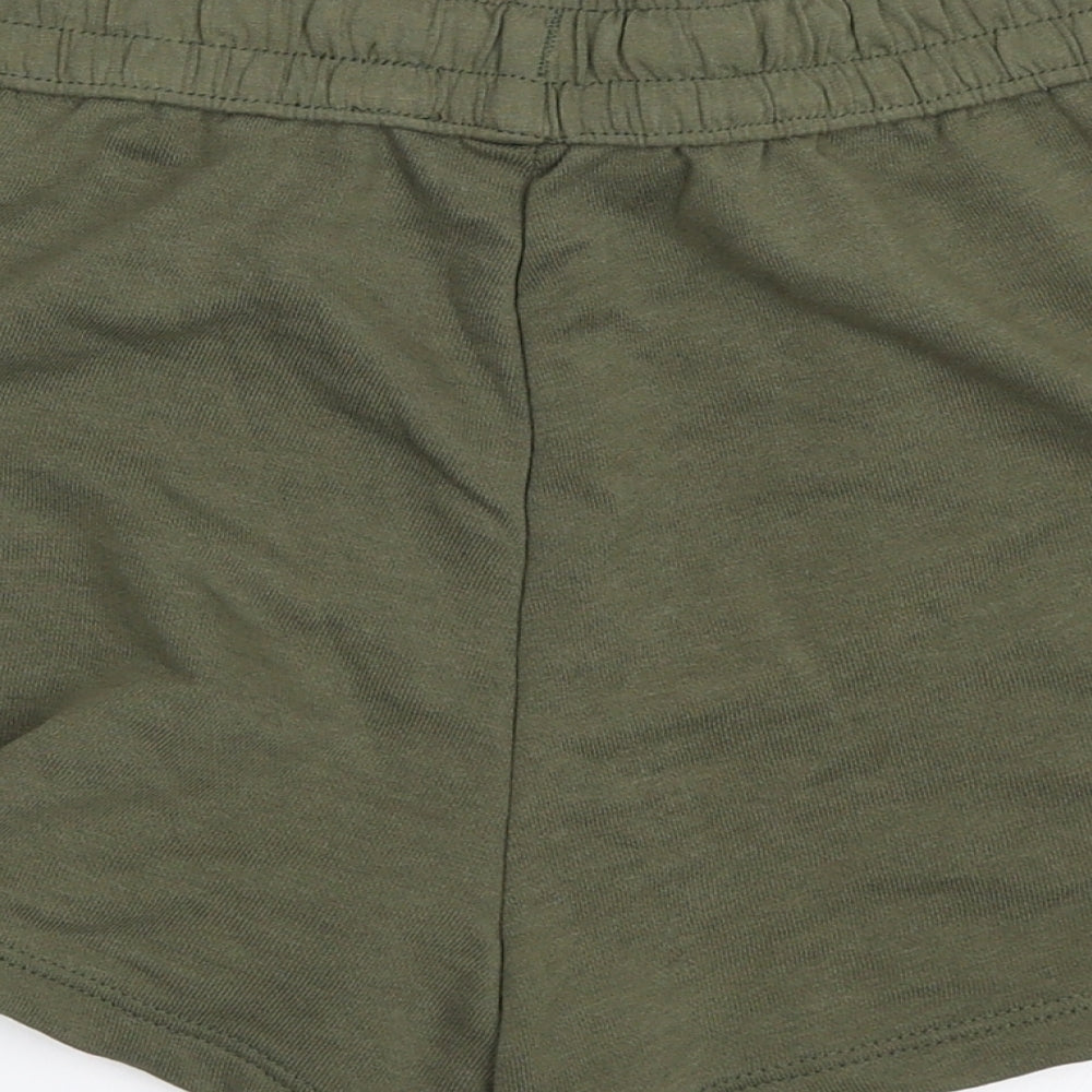 H&M Womens Green   Hot Pants Shorts Size XS