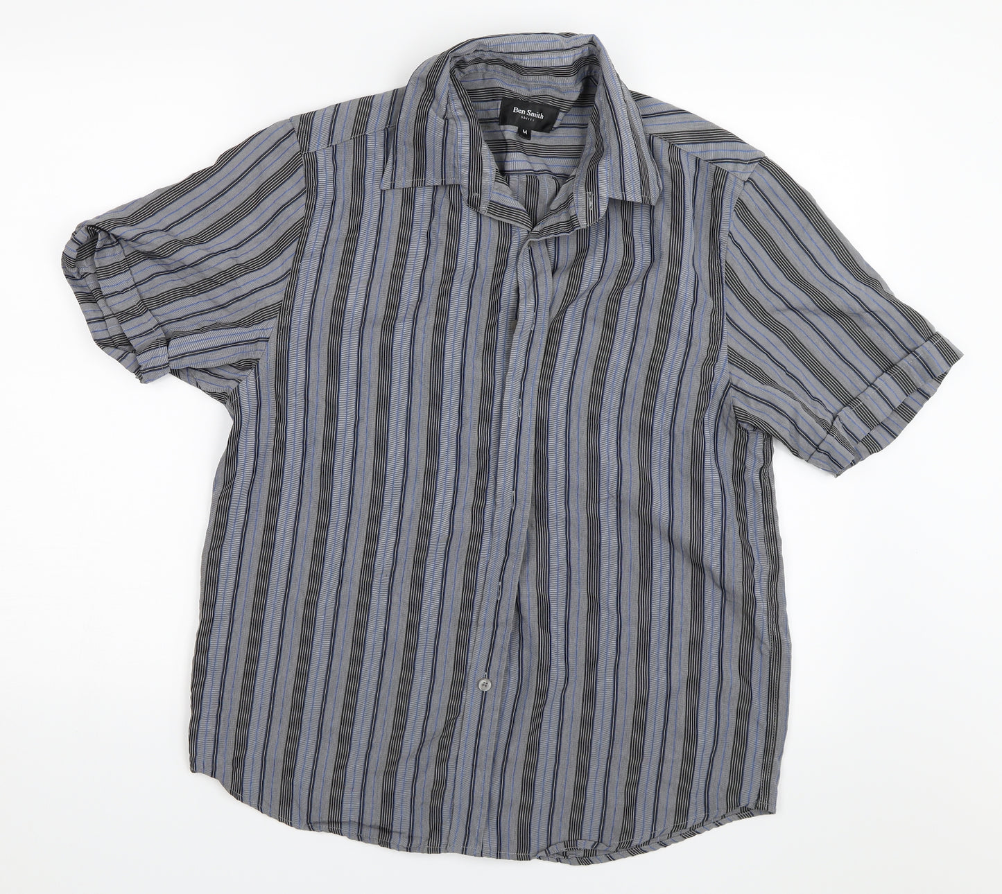 Ben Smith Mens Grey    Button-Up Size M