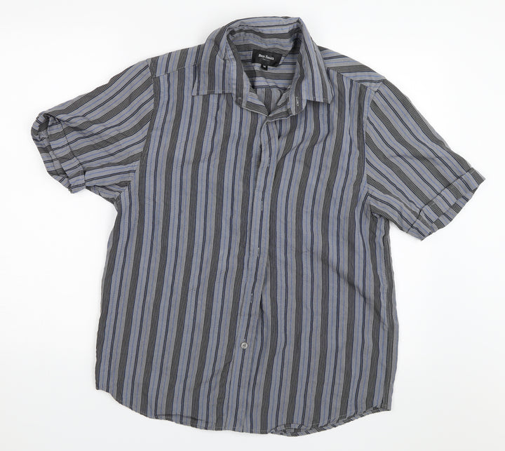 Ben Smith Mens Grey    Button-Up Size M
