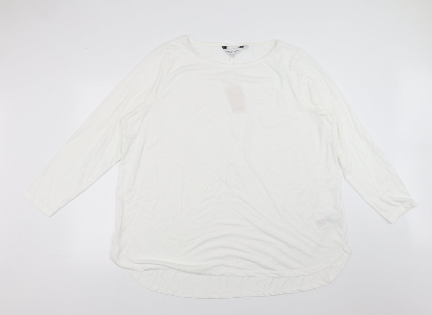 CAPSULE Womens White   Basic T-Shirt Size 28