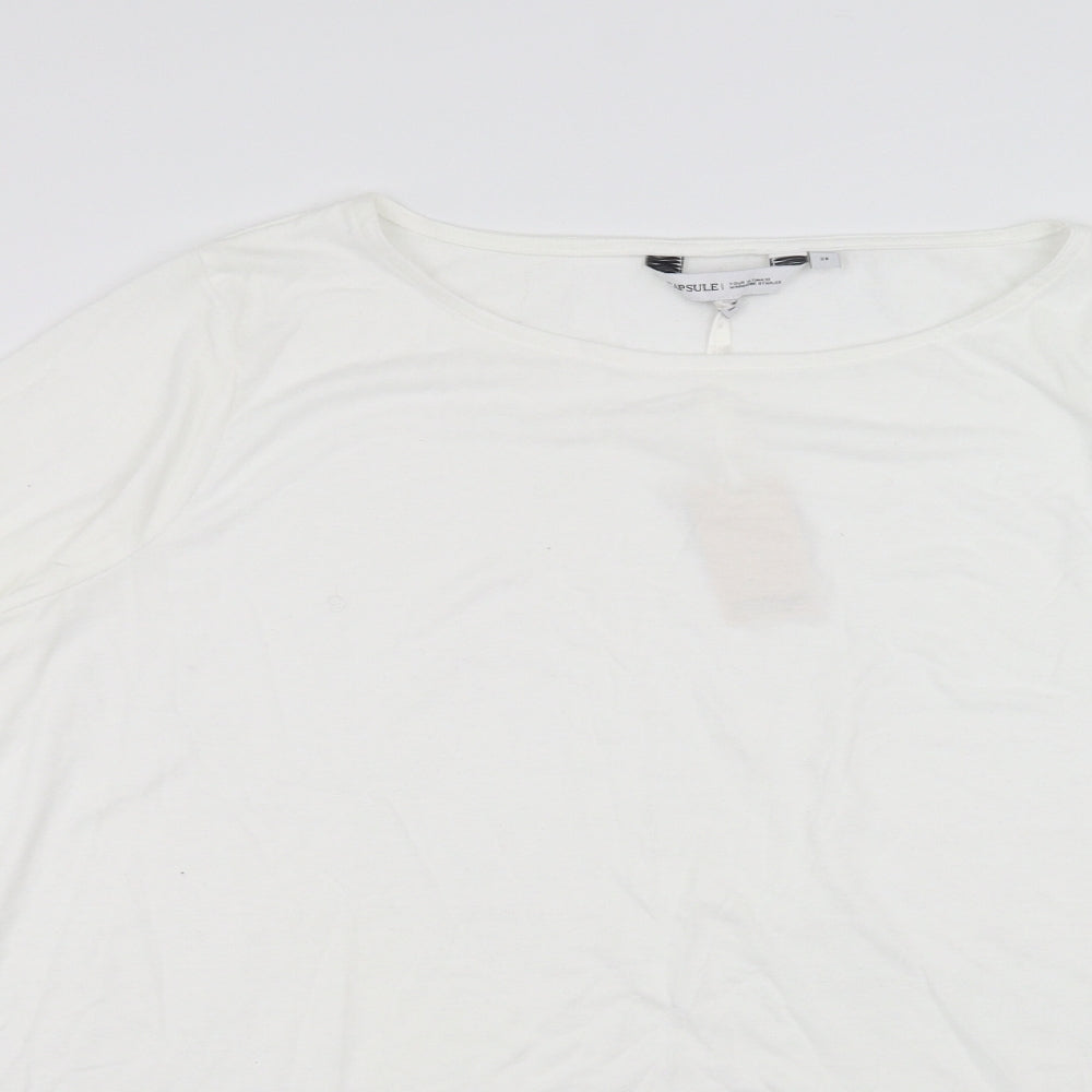 CAPSULE Womens White   Basic T-Shirt Size 28