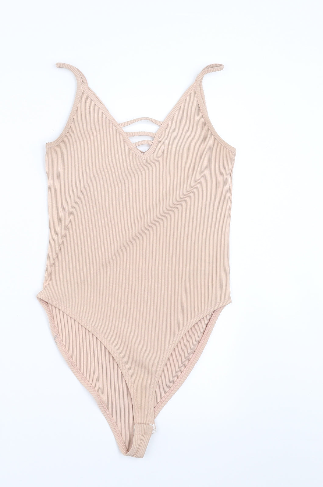 New Look Womens Beige   Bodysuit One-Piece Size 12