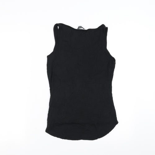 Select Womens Black   Basic Tank Size 8