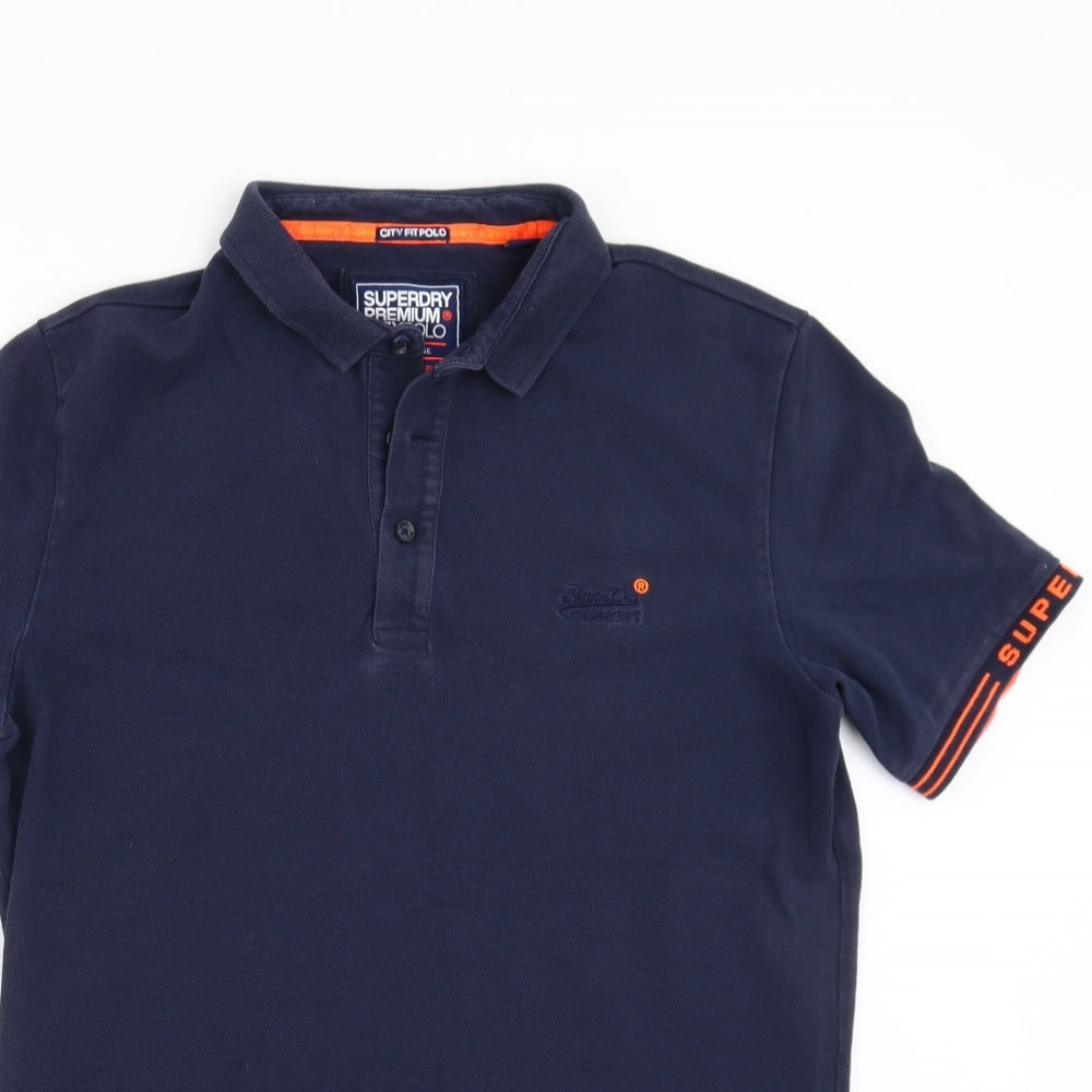 Superdry Mens Blue    Polo Size L