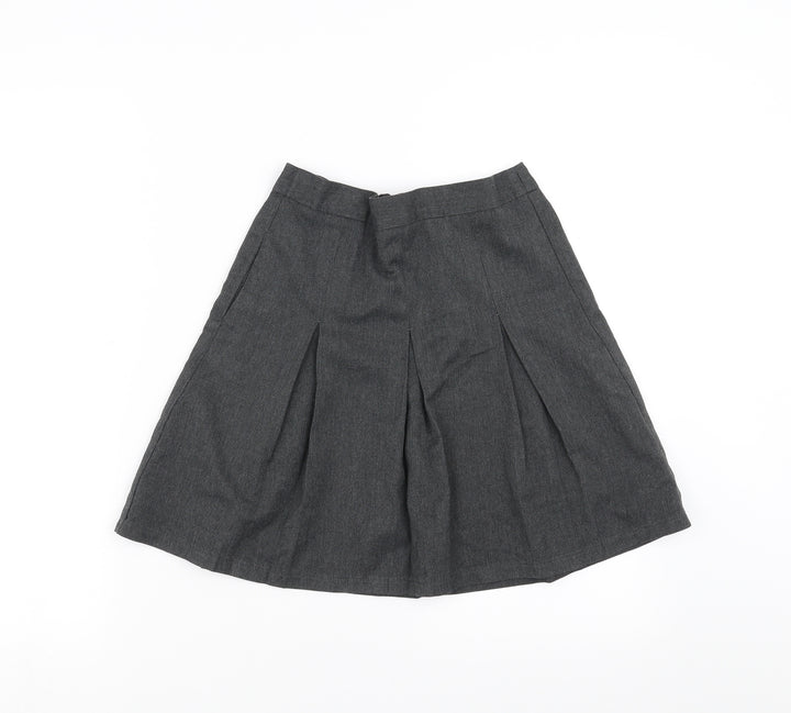 Marks and Spencer Girls Grey   A-Line Skirt Size 8-9 Years
