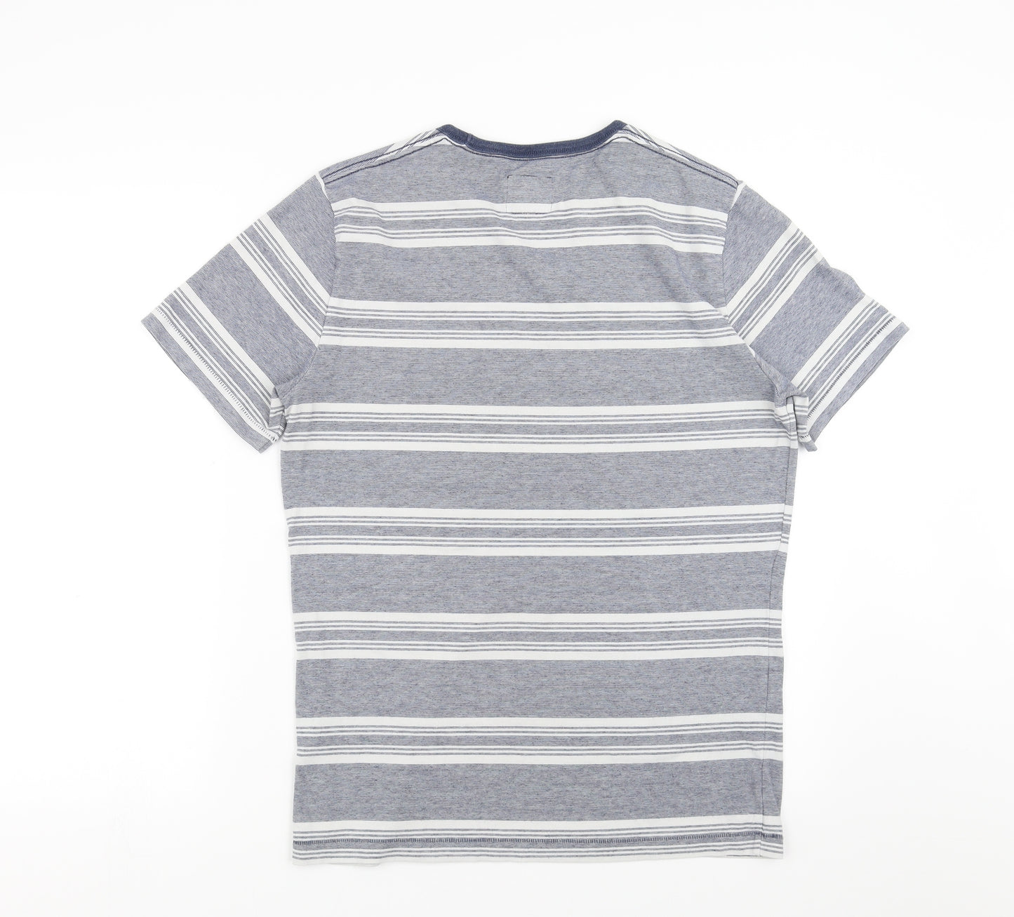 Abercrombie & Fitch Mens Blue Striped   T-Shirt Size M