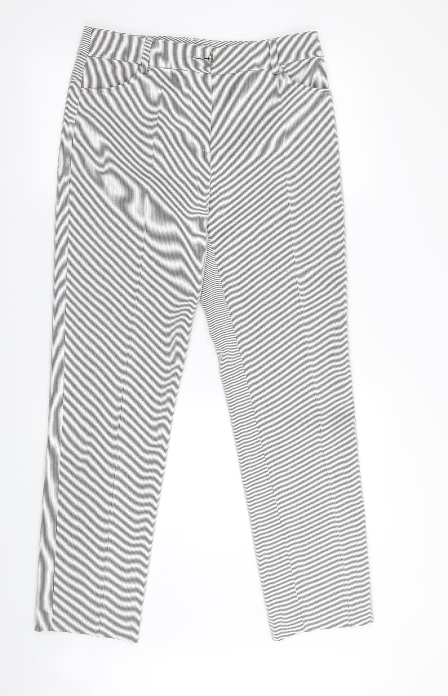 absolu Womens Black Striped  Trousers  Size 28 in L29 in