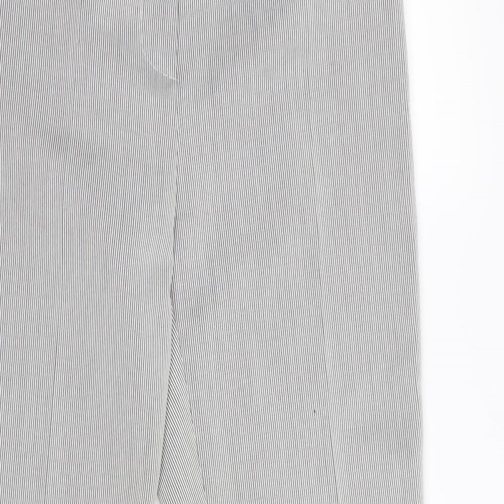 absolu Womens Black Striped  Trousers  Size 28 in L29 in