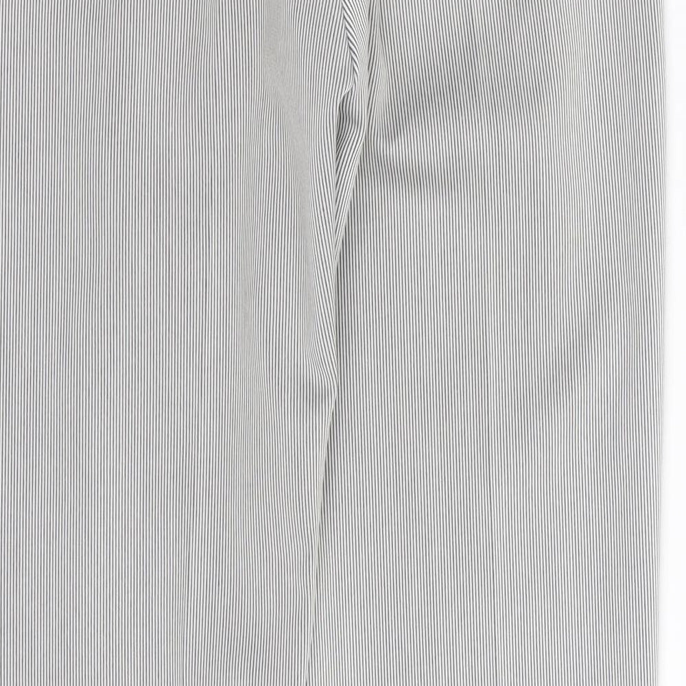 absolu Womens Black Striped  Trousers  Size 28 in L29 in