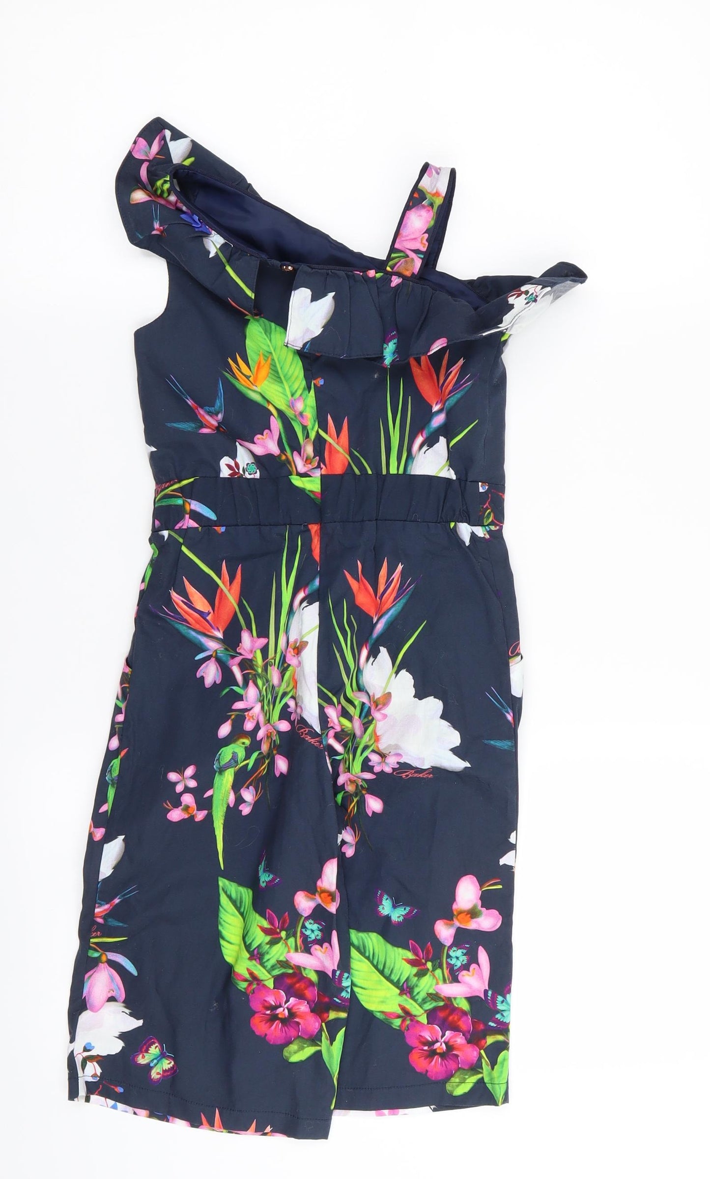 Ted Baker Girls Blue Floral  Jumpsuit One-Piece Size 5 Years