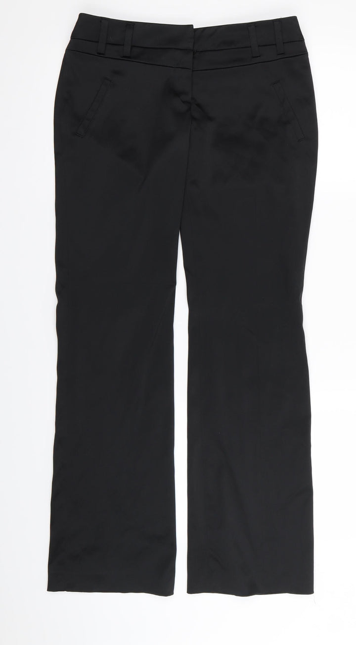 River Island Womens Black Trousers Size 6 L30 in