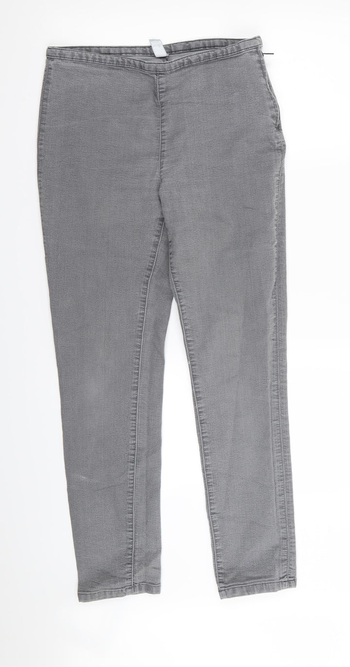 Wallis Womens Grey Trousers Size 12 L28 in