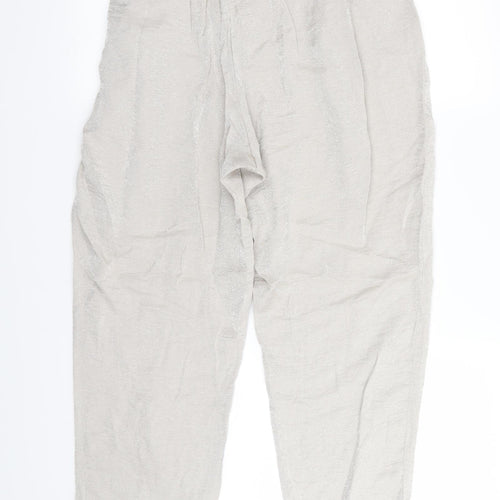 River Island Womens Silver   Trousers  Size 14 L26 in