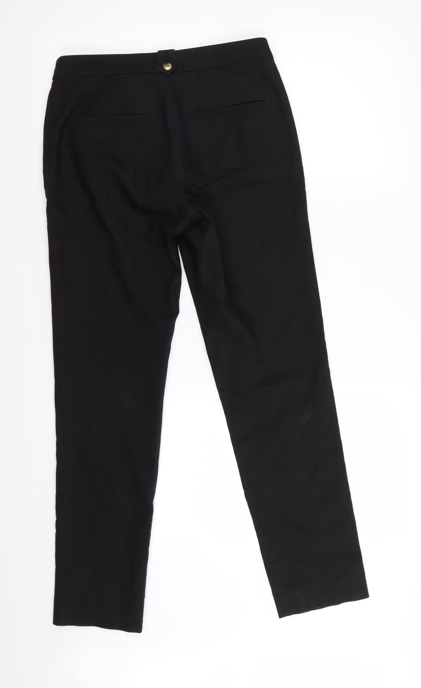H&M Womens Black   Trousers  Size 6 L29 in