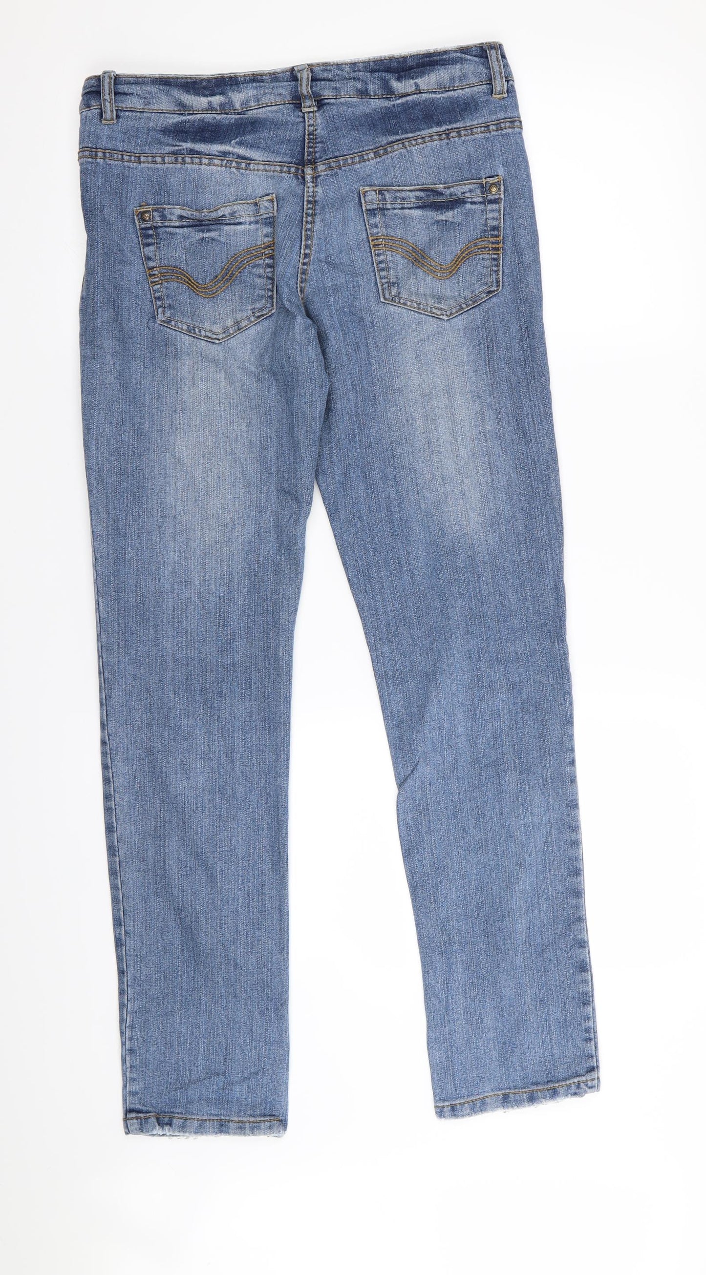 crash one Girls Blue   Straight Jeans Size 13-14 Years