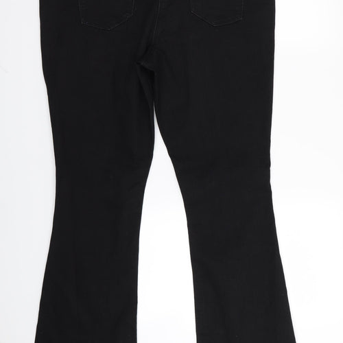 Asda George Womens Black   Bootcut Jeans Size 14 L30 in