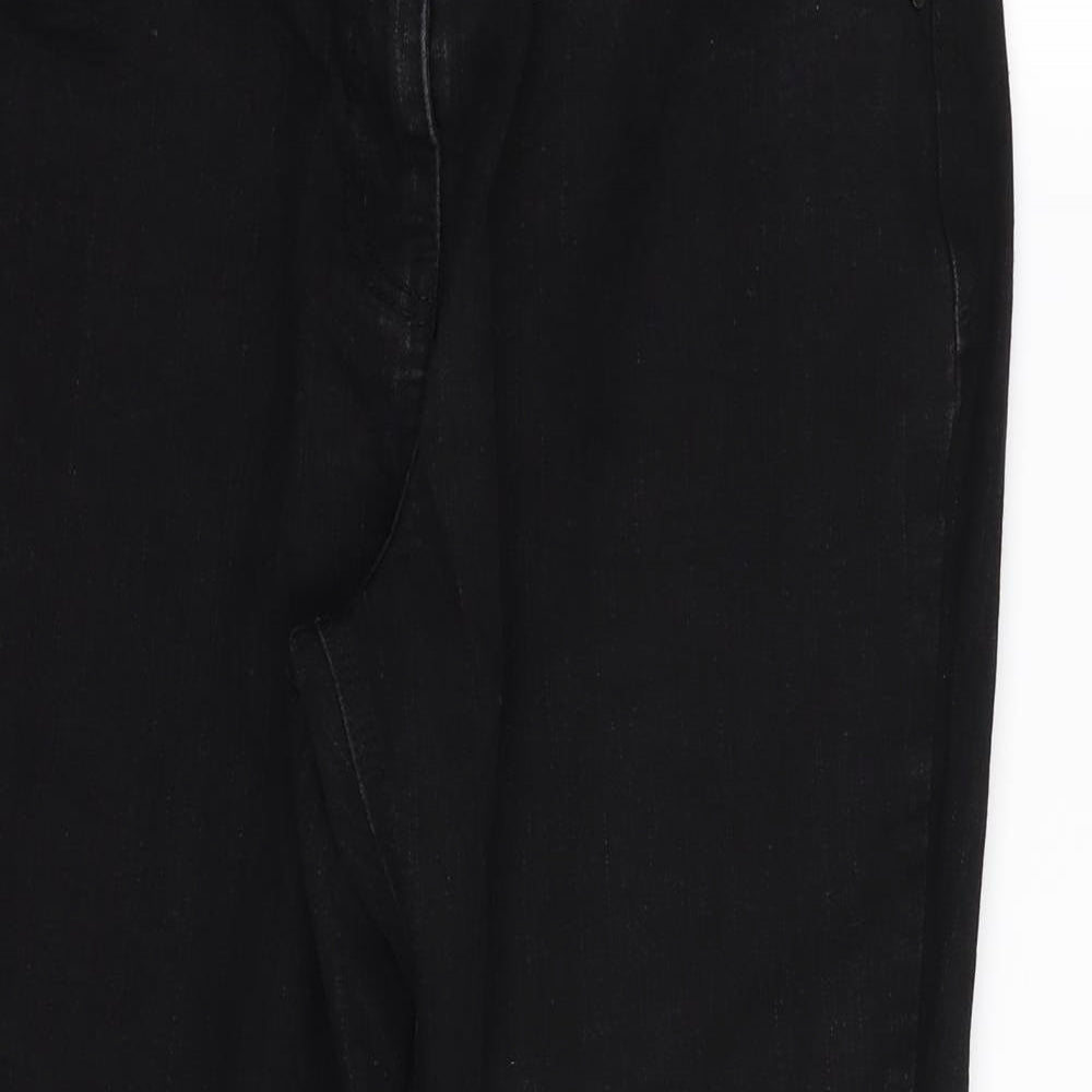 BHS Womens Black   Bootcut Jeans Size 14 L26 in