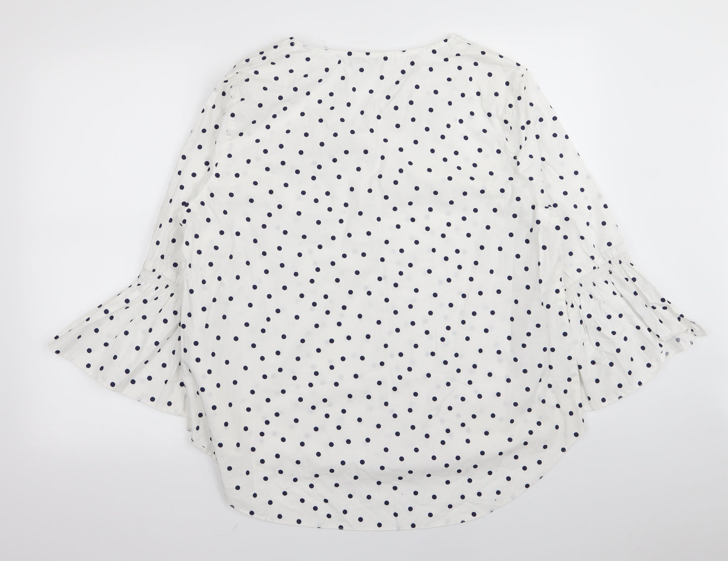 Asda George Womens White Polka Dot  Basic Blouse Size 20