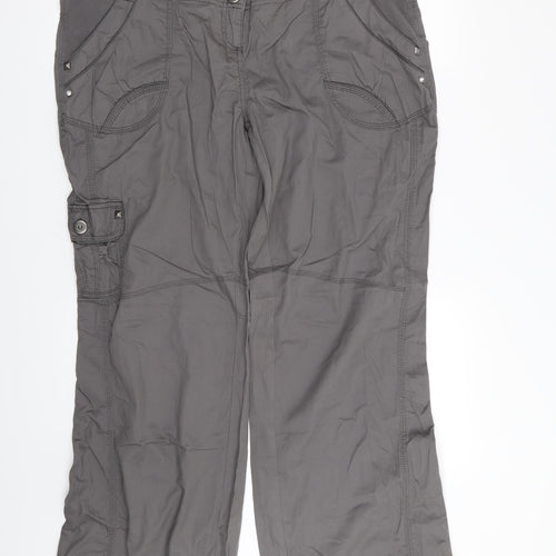 m2b Womens Grey   Trousers  Size 16 L31 in