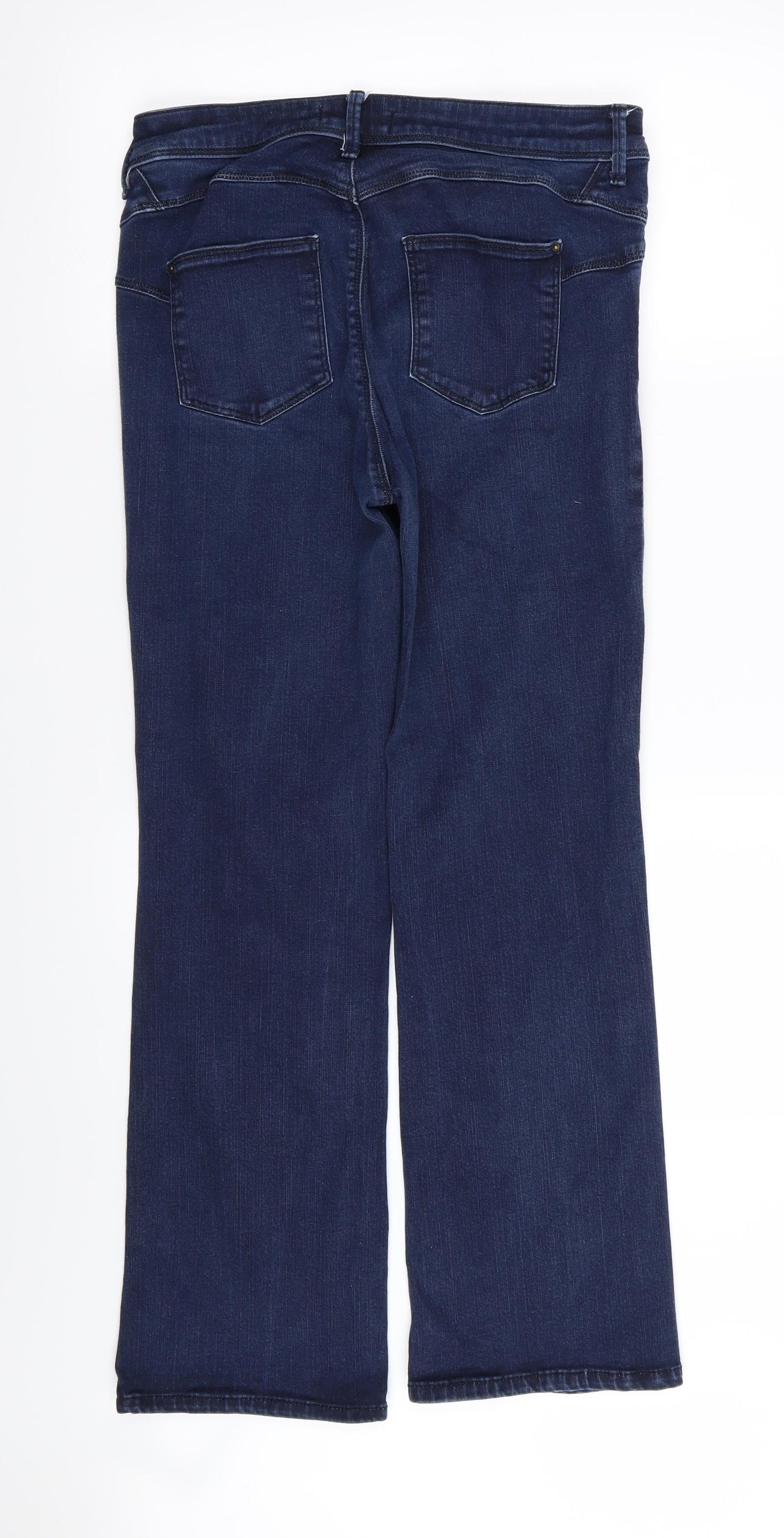 M&S Womens Blue   Bootcut Jeans Size 14 L30 in