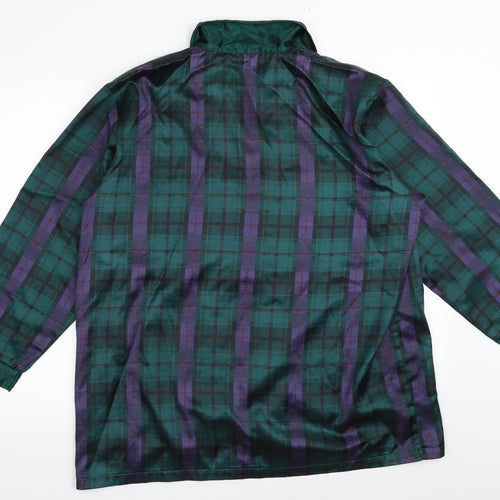 selena Womens Green Check  Top Pyjama Top Size 18