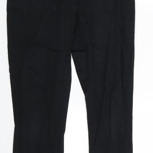 H&M Womens Black   Trousers  Size 10 L26 in
