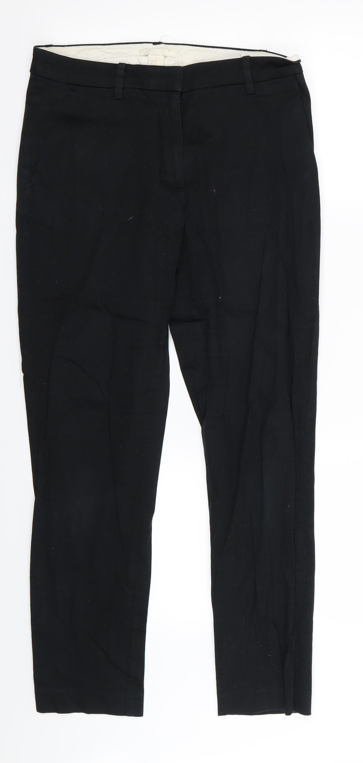 H&M Womens Black   Trousers  Size 10 L26 in